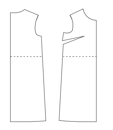 Базовая выкройка платья р. для скачивания от А. Корфиати