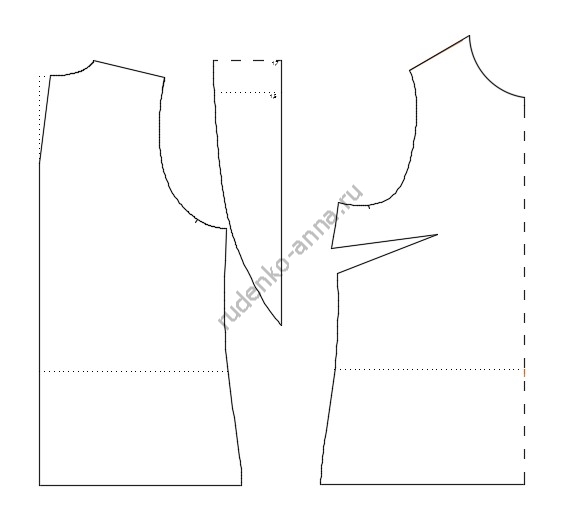 Видоизменение выкройки рукава